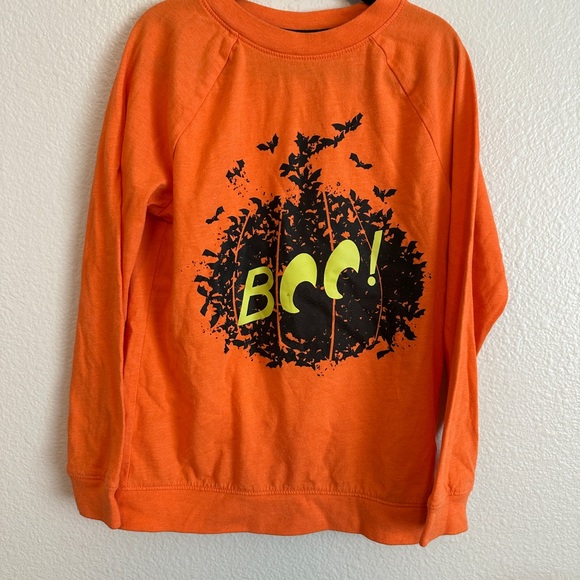 Cat & Jack Other - Cat & Jack Orange 'Boo!' Halloween Long Sleeve Tee